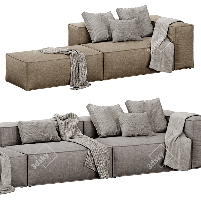 Modular Cosima Sofa: Versatile Design 3D model image 4