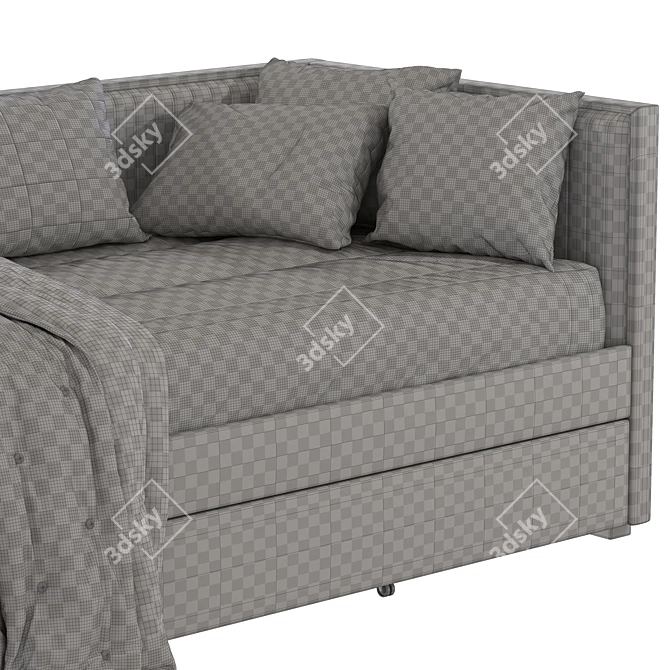 Modern Convertible Sofa Bed 3D model image 5