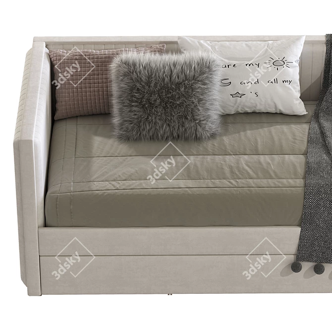 Modern Convertible Sofa Bed 3D model image 6