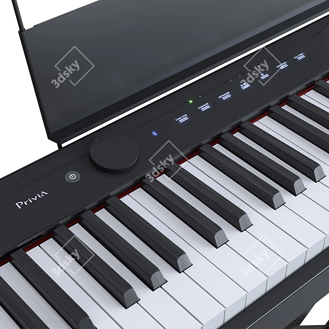 Casio PX-S1000: Stylish and Compact Digital Piano 3D model image 3
