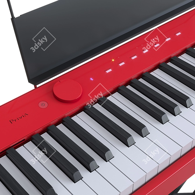Casio PX-S1000: Stylish and Compact Digital Piano 3D model image 4