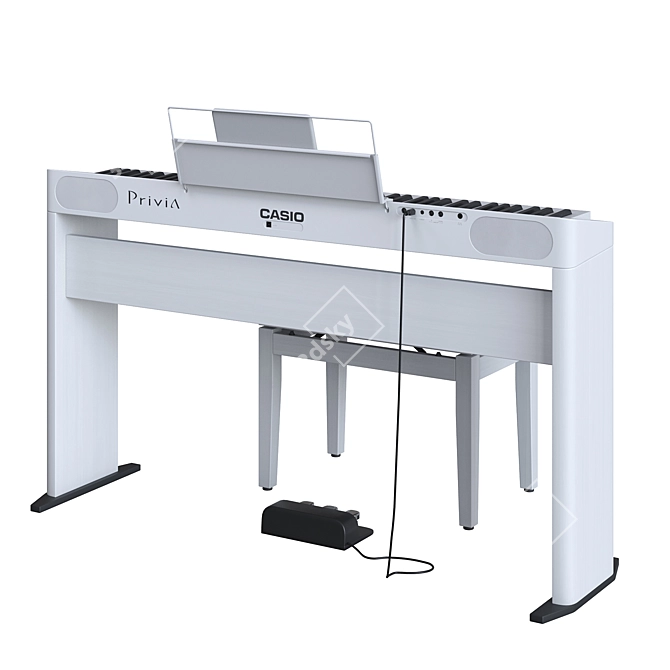 Casio PX-S1000: Stylish and Compact Digital Piano 3D model image 6