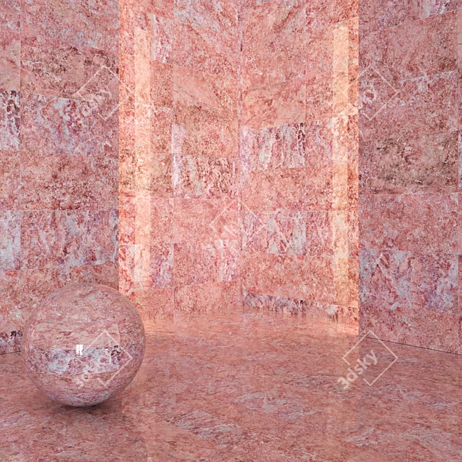 Pink Marble Slabs 3D model image 2