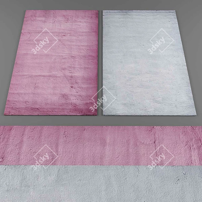 Title: Versatile Rug Collection: 347 3D model image 2