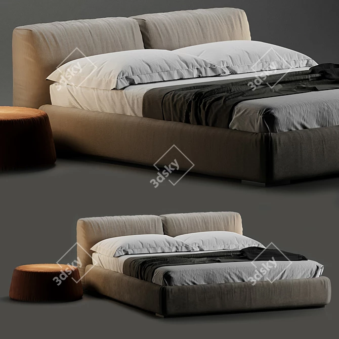 Modern Square Lomo Sofa 3D model image 1