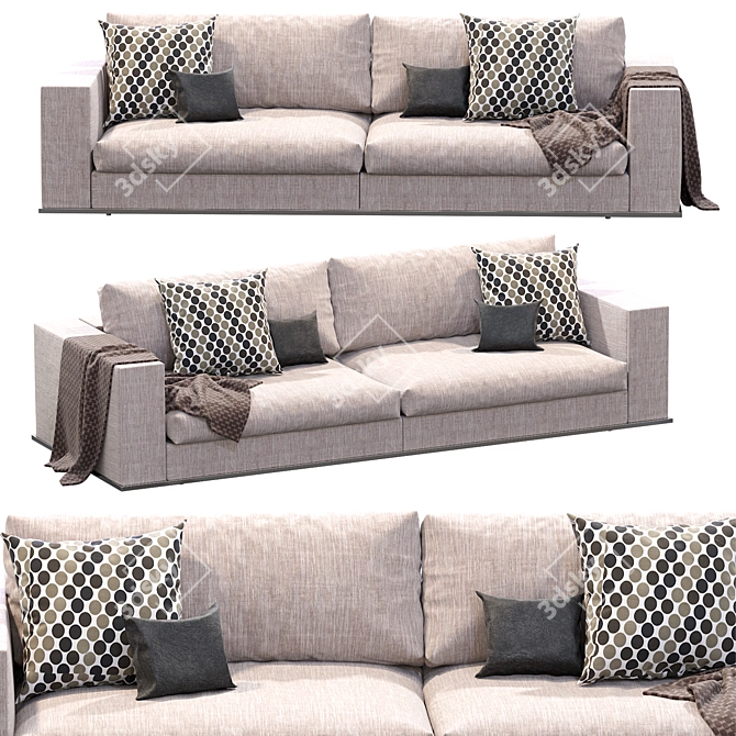 Modern Elegance: Hamilton Sofa by Minotti 3D model image 6