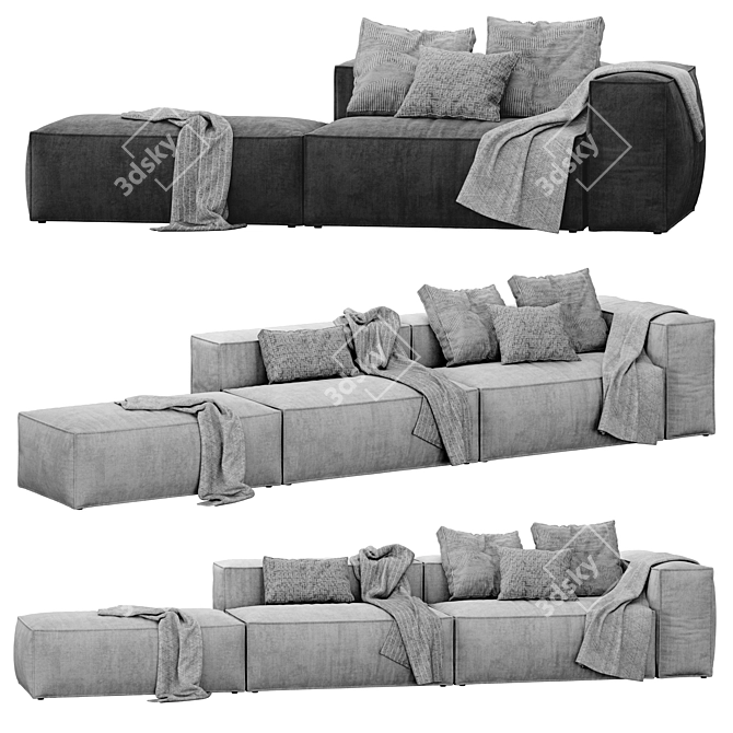 COSIMA Modular Sofa Set by Bolia 3D model image 1