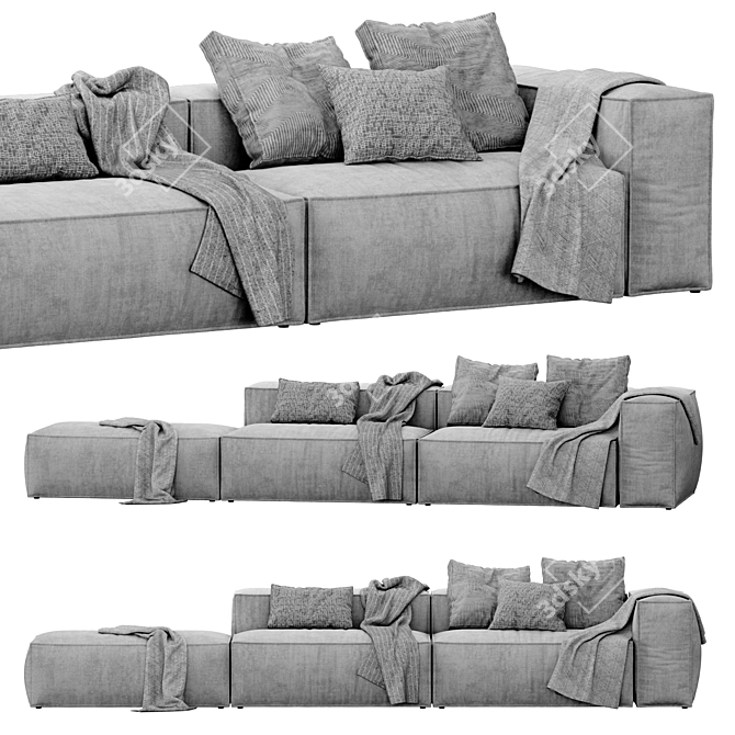 COSIMA Modular Sofa Set by Bolia 3D model image 2