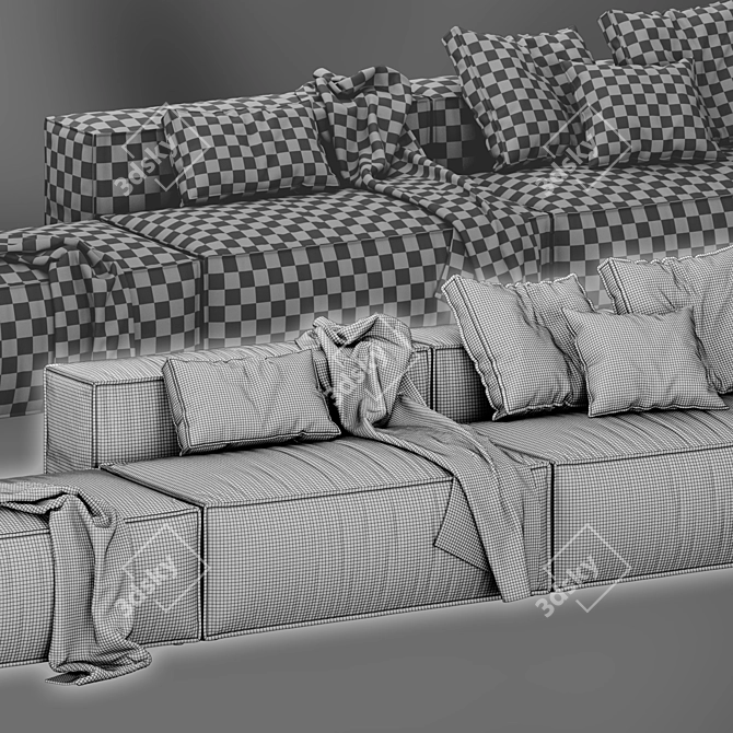 COSIMA Modular Sofa Set by Bolia 3D model image 5