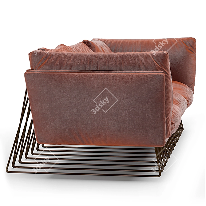 Grazia & Co Millipede Sofa: Australian Crafted Steel Frame 3D model image 4