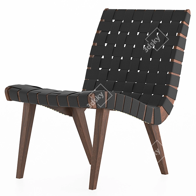 Modern Knoll Risom Lounge Chair 3D model image 19