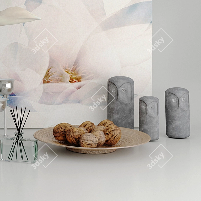 IKEA Decor Collection: Art, Flowers, Vase & More! 3D model image 4