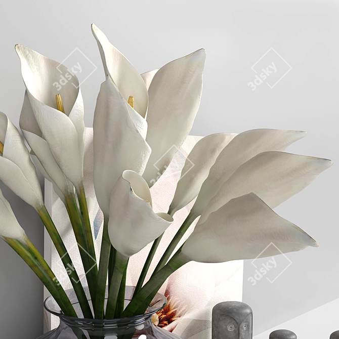 IKEA Decor Collection: Art, Flowers, Vase & More! 3D model image 8