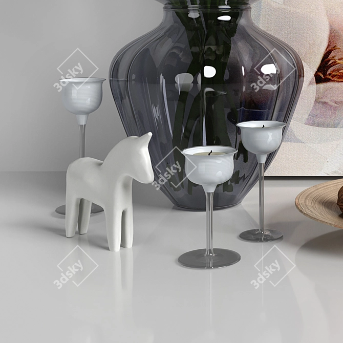 IKEA Decor Collection: Art, Flowers, Vase & More! 3D model image 9