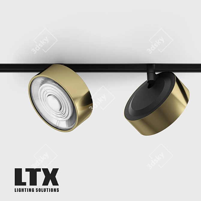 SOL BRASS RING LED SPOTLIGHT 3D model image 1