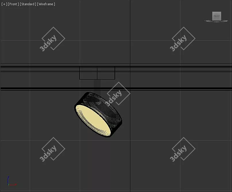 SOL BRASS RING LED SPOTLIGHT 3D model image 2