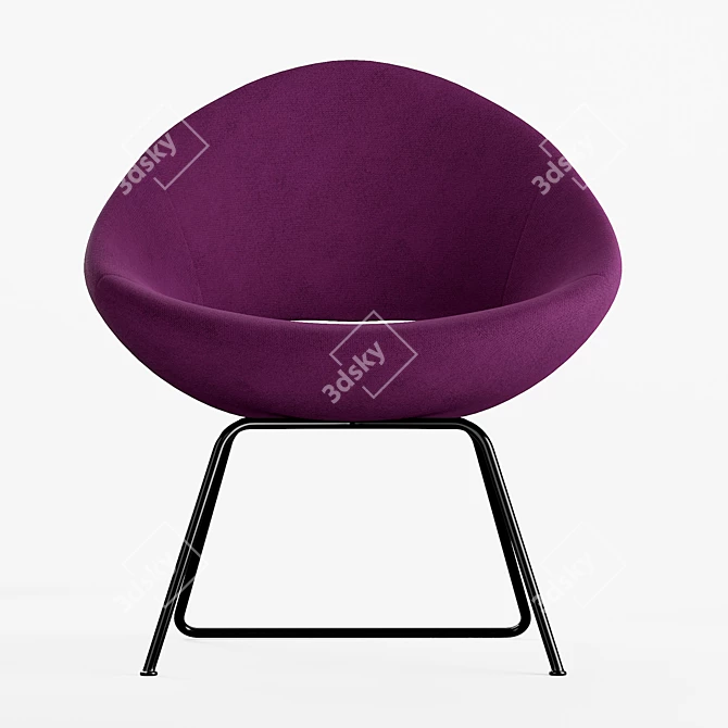 Modern Shark Lounge Chair: Comfortable and Stylish 3D model image 3