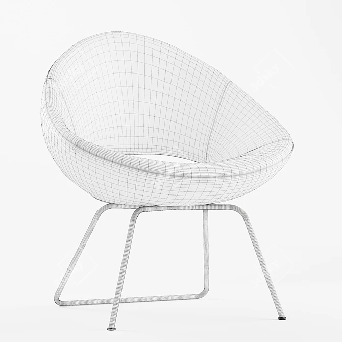 Modern Shark Lounge Chair: Comfortable and Stylish 3D model image 6