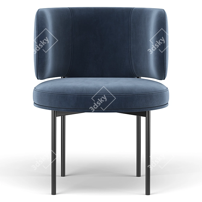 Sleek Akiko Chair: Modern Design 3D model image 3