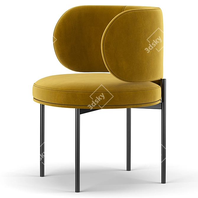 Sleek Akiko Chair: Modern Design 3D model image 4