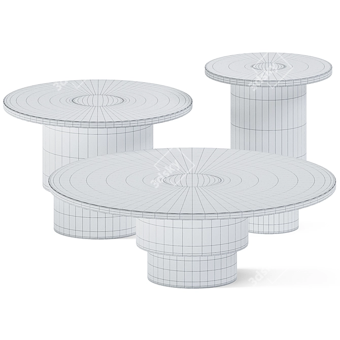 Elegant Rondo Coffee Tables for Perfectly Styled Spaces 3D model image 2