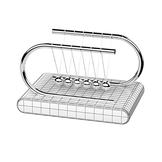 V-Ray Compatible Newton Cradle 3D model image 5