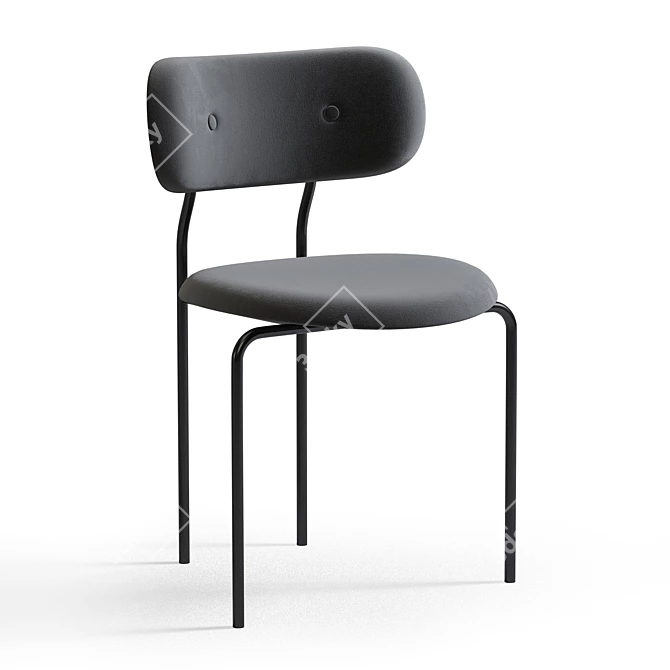 GUBI Coco Dining Chair: Sleek & Stylish 3D model image 1