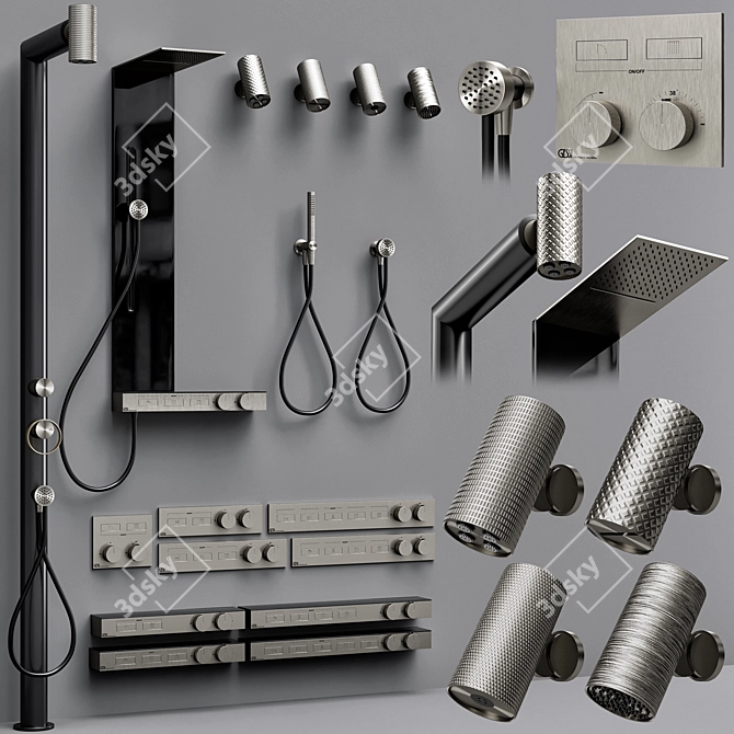 Gessi Hi-Fi and Spotwater Faucets 3D model image 2