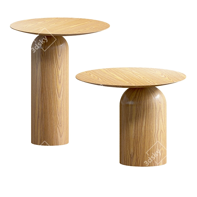 Basta Disco: Funky Side Table 3D model image 4