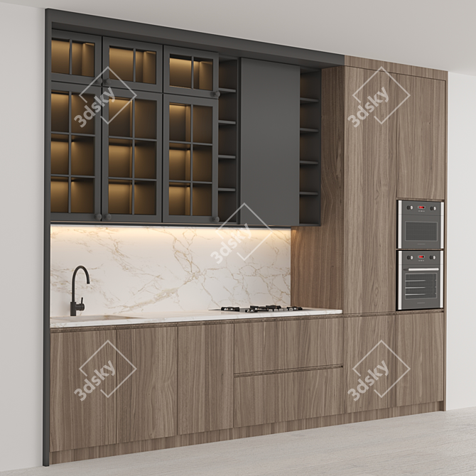 Modern Kitchen 2015: V-Ray, Corona | 3Ds Max, FBX 3D model image 2
