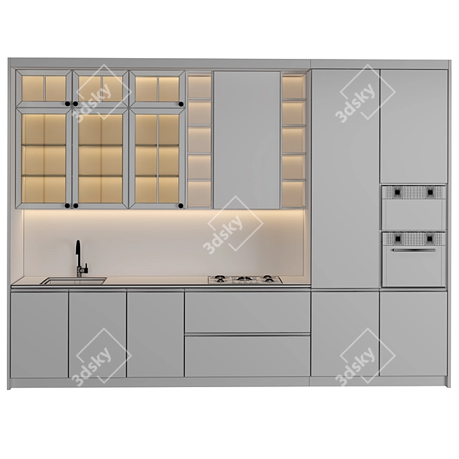 Modern Kitchen 2015: V-Ray, Corona | 3Ds Max, FBX 3D model image 4