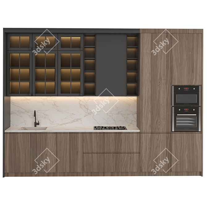 Modern Kitchen 2015: V-Ray, Corona | 3Ds Max, FBX 3D model image 5