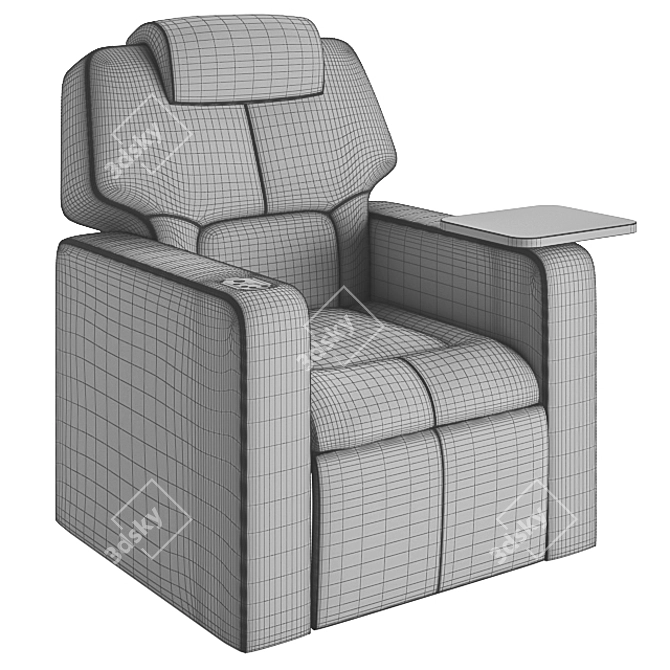 Luxury Hollywood Cinema Seating 3D model image 3