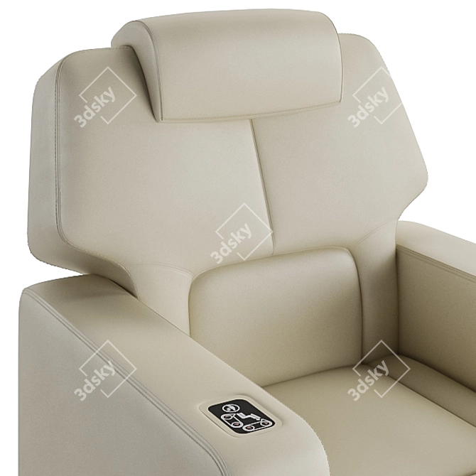 Luxury Hollywood Cinema Seating 3D model image 6