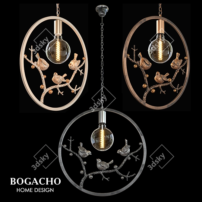 Elegant Terra OM Chandelier 3D model image 1