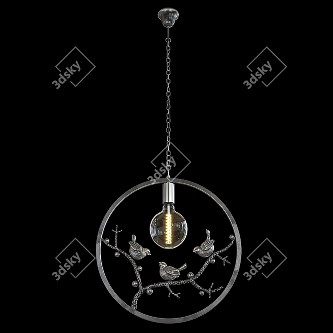 Elegant Terra OM Chandelier 3D model image 5