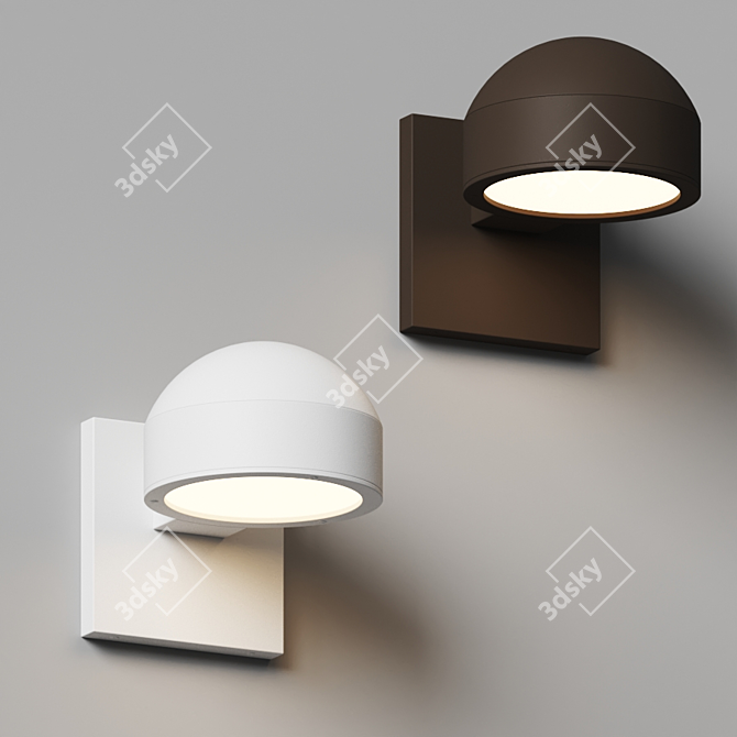 Sonneman Reals: Elegant Outdoor Downlight 3D model image 3