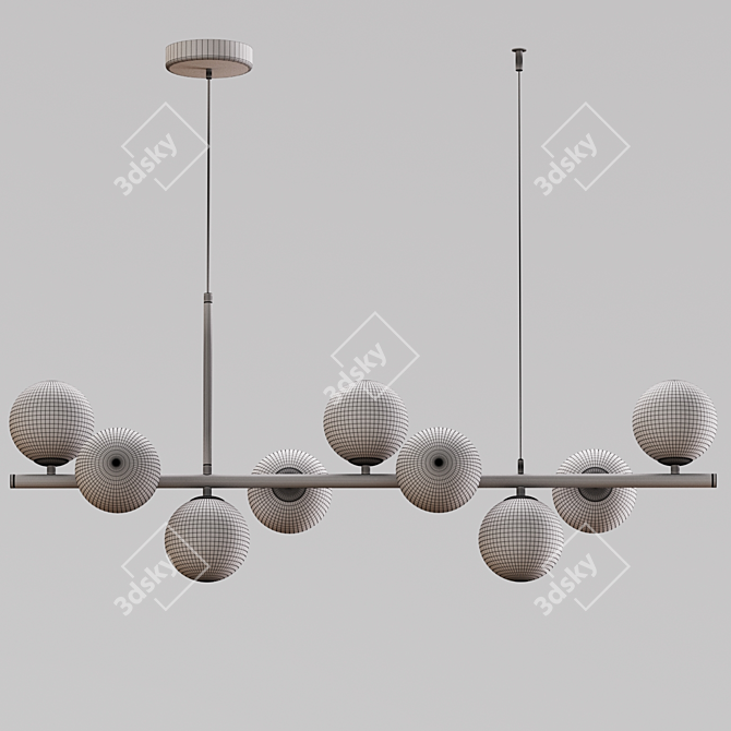 Multicolored Hanging Lamps Set 3D model image 4