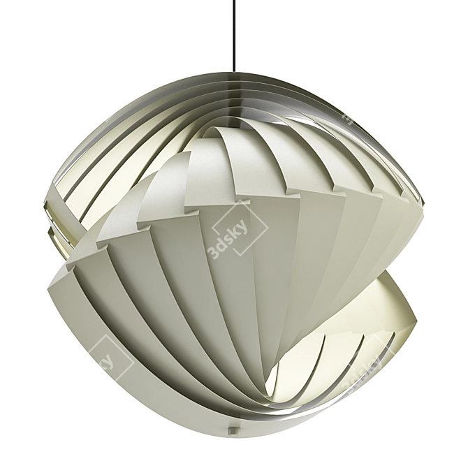 Elegant Louis Ceiling Lamp 3D model image 1