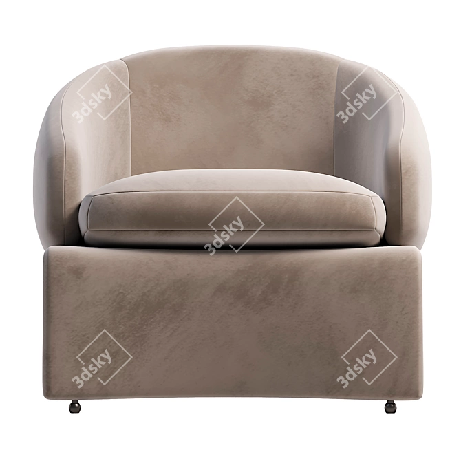 Modern Armchair: 3Ds Max 2014, Corona 2, Exportable, Textured 3D model image 2