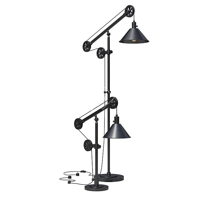 Elegant Carlisle Floor Lamp 3D model image 11