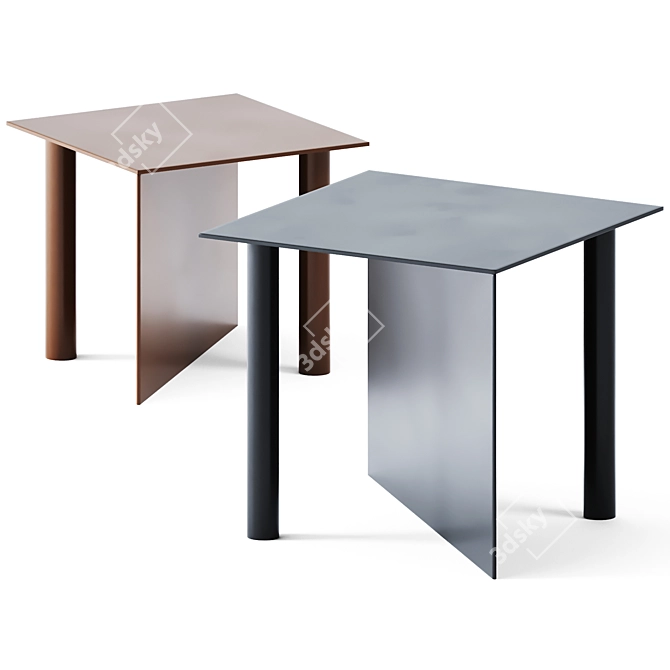 Stylish Square Coffee Tables 3D model image 1