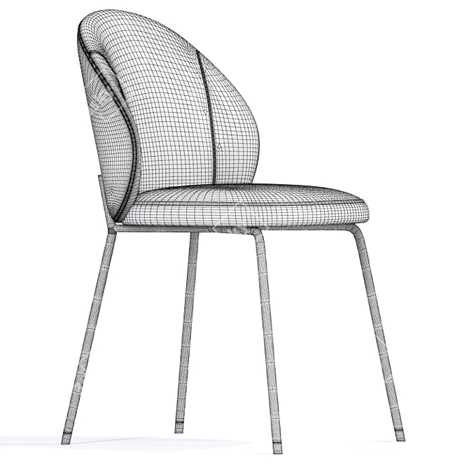 Elegant Eichholtz EN Dining Chair 3D model image 5