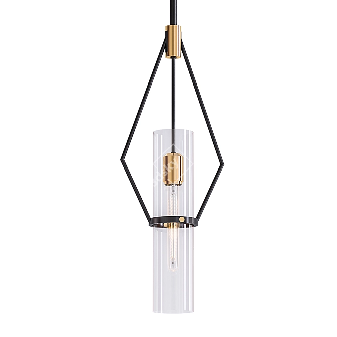 Raef 1Lt Pendant: Elegant and Versatile Lighting 3D model image 1