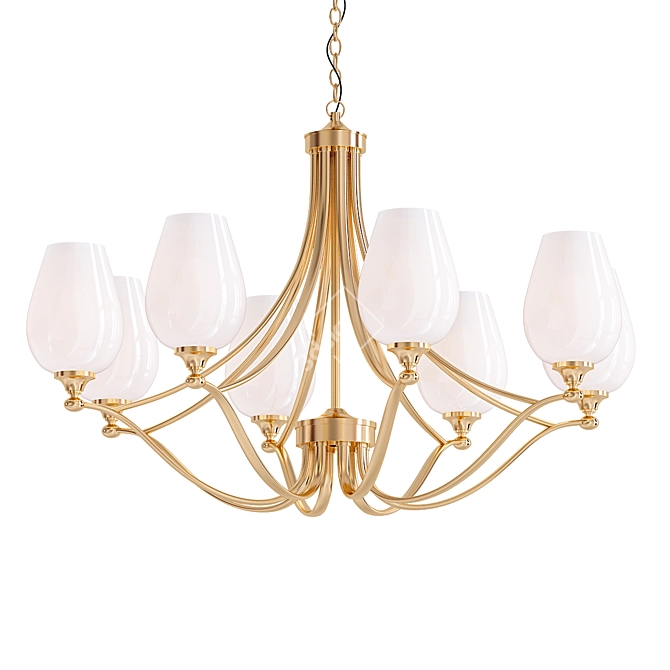 Modern Palermo Pendant Chandelier 3D model image 1