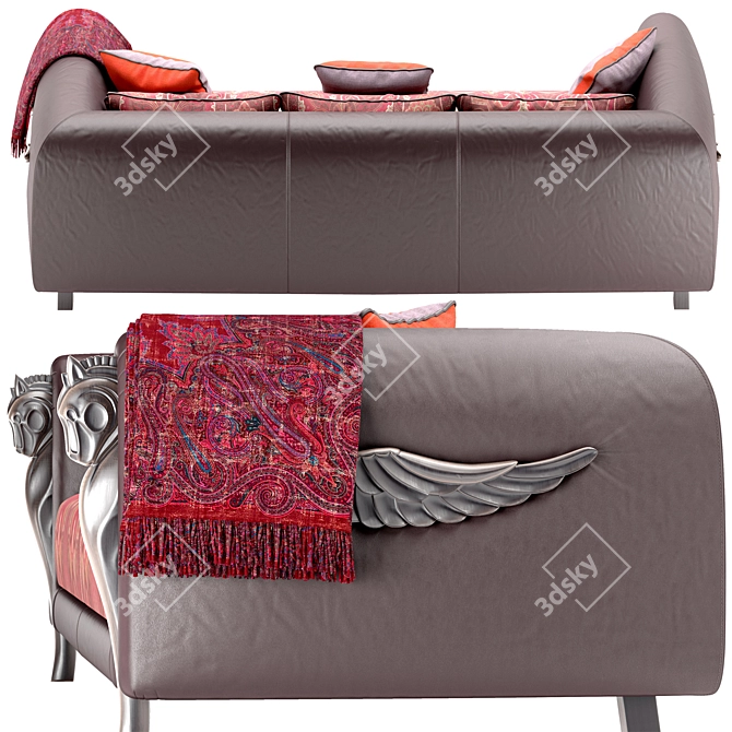 Elegant Corinto Sofa: Stylish and Comfortable 3D model image 3