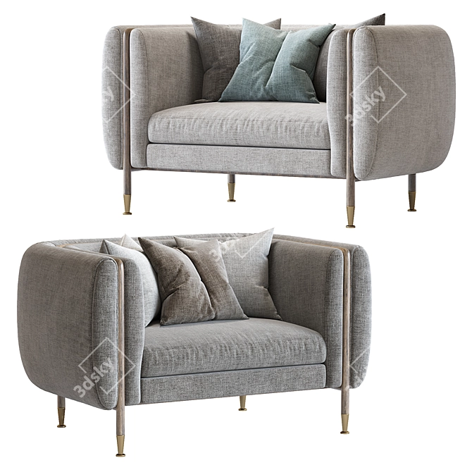 Luxury Barlow Armchair | 2019 Private Label 3D model image 1