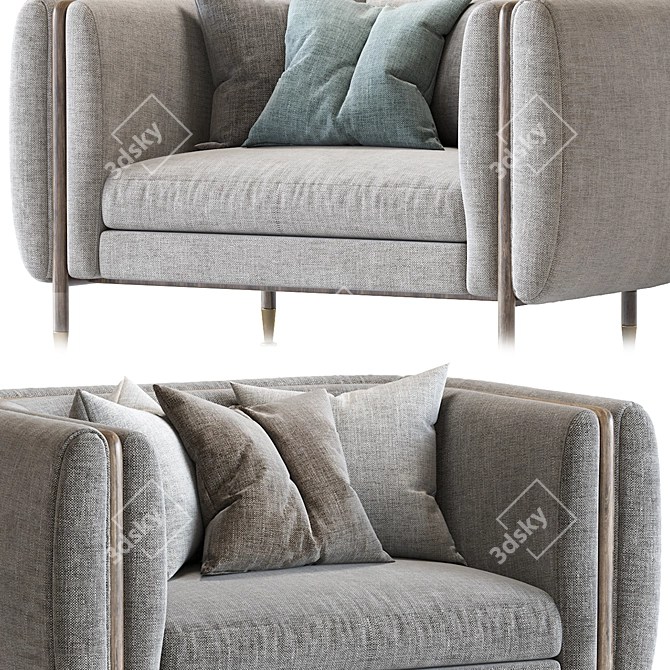 Luxury Barlow Armchair | 2019 Private Label 3D model image 4