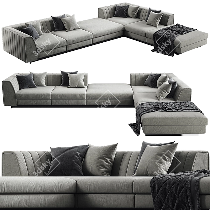 Harry Modular Sofa - Stylish and Versatile Home Furniture 3D model image 1