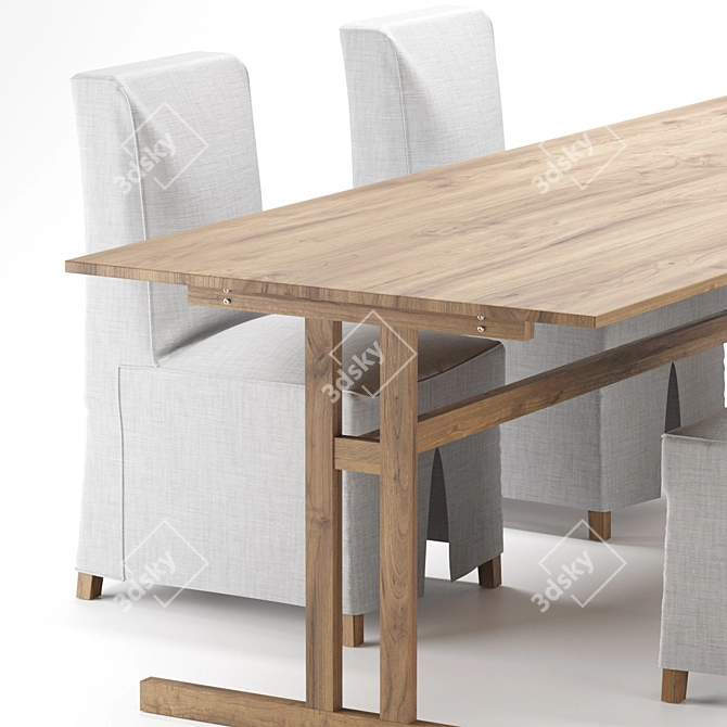 Elegant KLIMPFJÄLL / BERGMUND Dining Set 3D model image 2